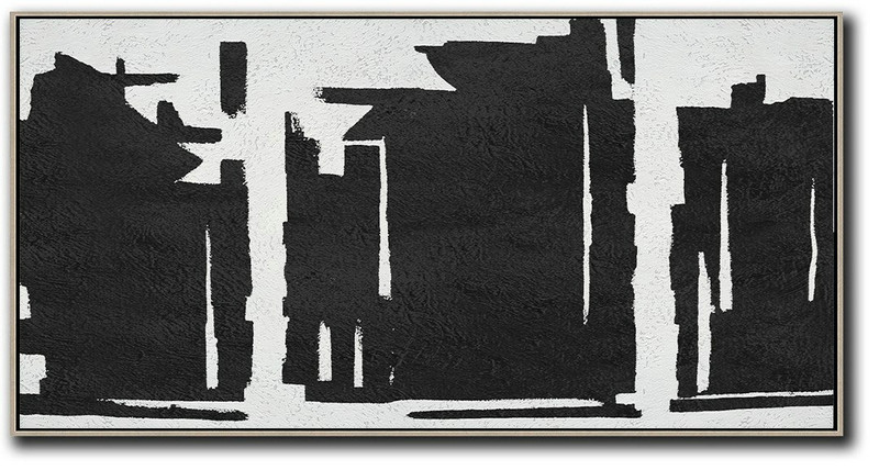 Extra Large Canvas Painting,Oversized Horizontal Minimal Art On Canvas - Abstract Art Decor Large Canvas Painting